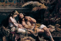 (Iliustr.: José Echnagusia, Samsonas ir Delia, 1887)